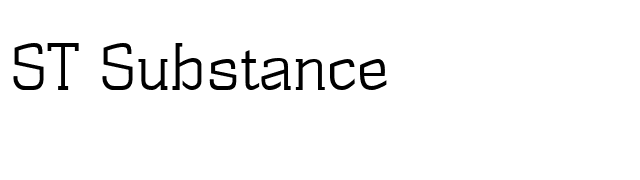 ST Substance font preview