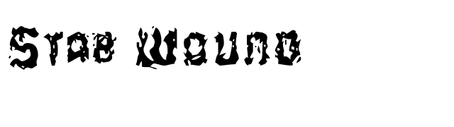 Stab Wound font preview