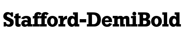 Stafford-DemiBold font preview