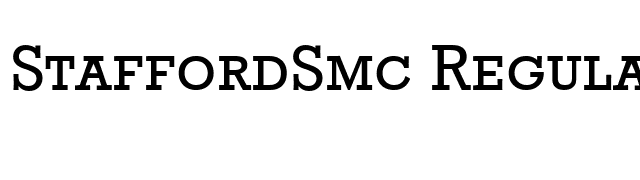 StaffordSmc Regular font preview