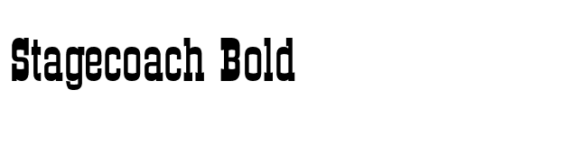 Stagecoach Bold font preview