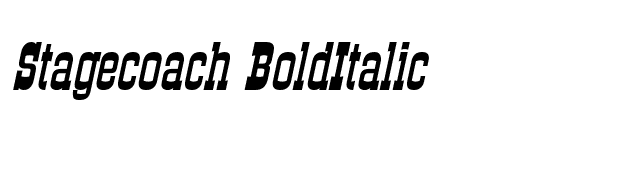 Stagecoach BoldItalic font preview