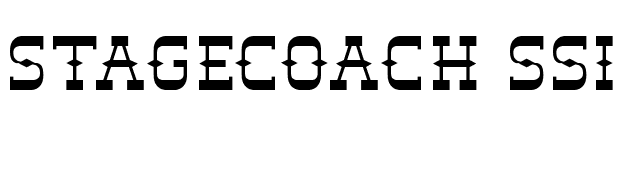 Stagecoach SSi font preview