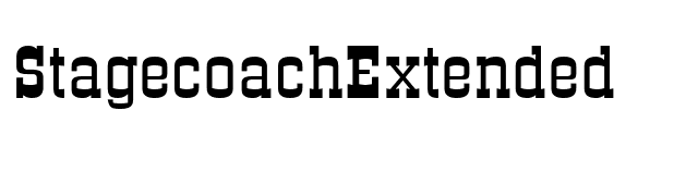 StagecoachExtended font preview