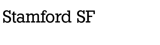 Stamford SF font preview