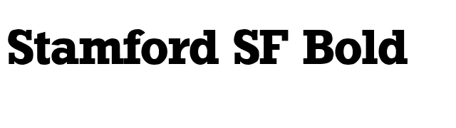 Stamford SF Bold font preview