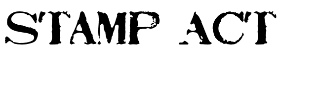 Stamp Act font preview