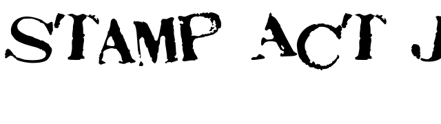 Stamp Act Jumbled font preview