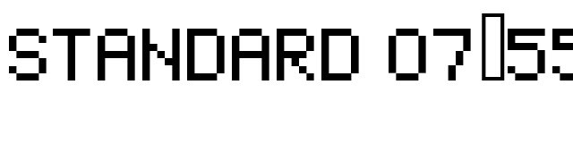 standard 07_55 font preview