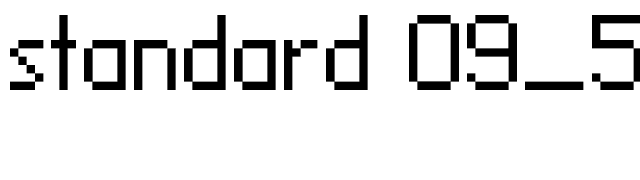 standard 09_55 font preview