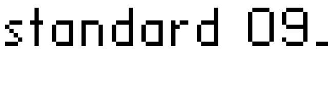 standard 09_56 font preview