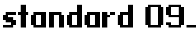 standard 09_65 font preview