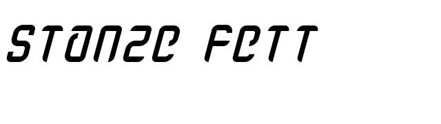 Stanze Fett font preview