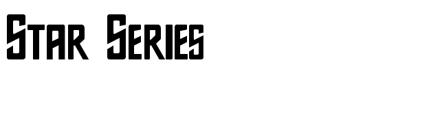 Star Series font preview