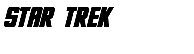 Star Trek font preview