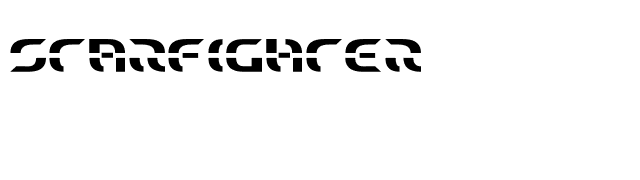 Starfighter font preview