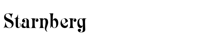 Starnberg font preview