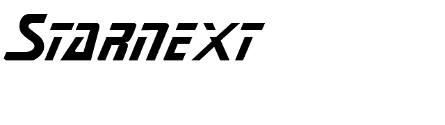 Starnext font preview