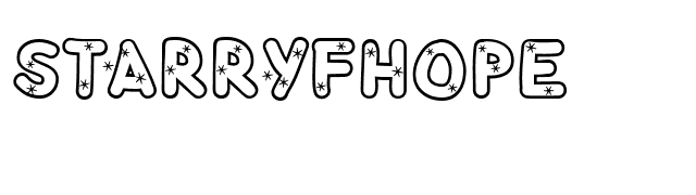 StarryFHope font preview