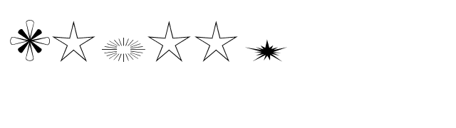 Stars2 font preview