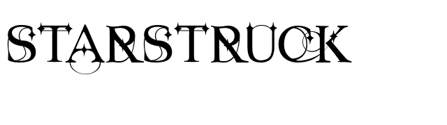 Starstruck font preview