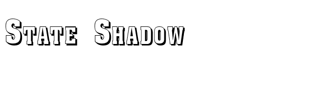 State Shadow font preview