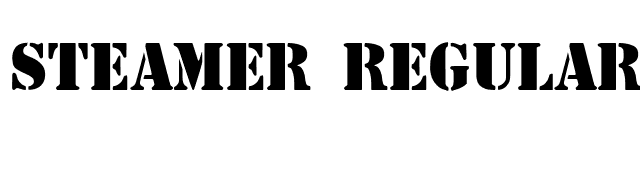 Steamer Regular font preview