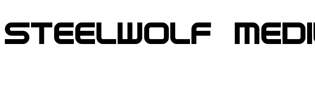 SteelWolf Medium font preview