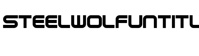 Steelwolfuntitled font preview