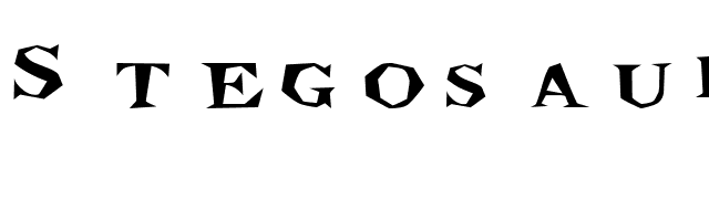 StegosaurusExtended font preview