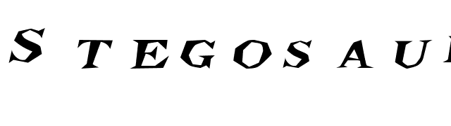 StegosaurusExtended Italic font preview