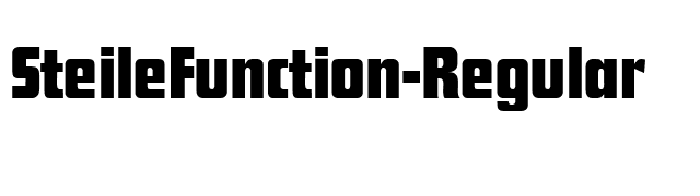 SteileFunction-Regular font preview