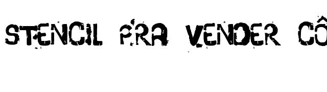 Stencil Pra Vender Côco font preview