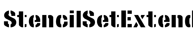 StencilSetExtended font preview