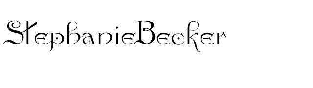 StephanieBecker font preview