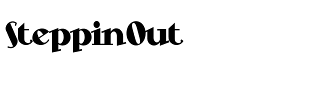 SteppinOut font preview