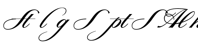 Sterling Script Swash Alts font preview