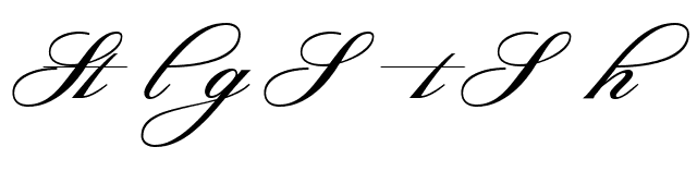 Sterling Script Swashes font preview