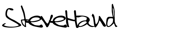 SteveHand font preview