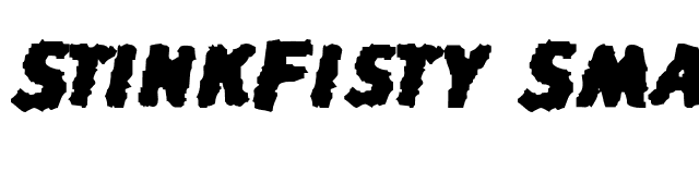 StinkFisty Small Caps font preview