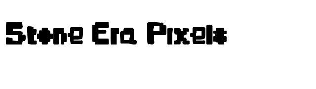 Stone Era Pixels font preview