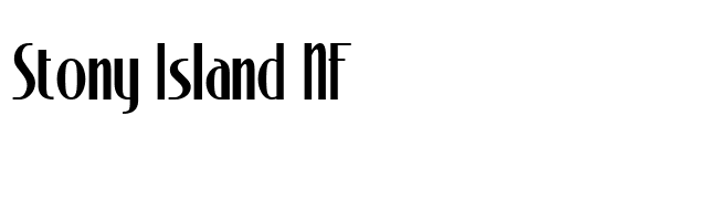 Stony Island NF font preview