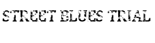 Street Blues Trial font preview