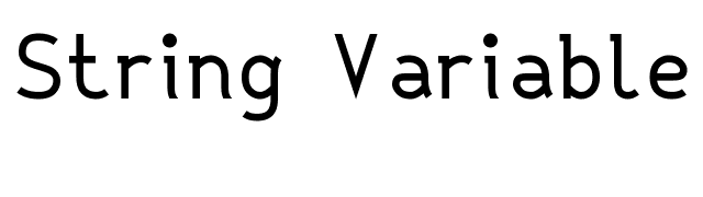 String Variable font preview