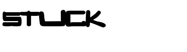 STUCK font preview