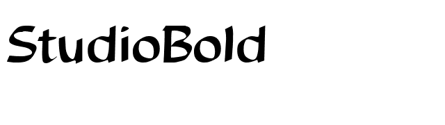 StudioBold font preview