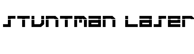 Stuntman Laser font preview