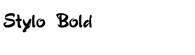 Stylo Bold font preview