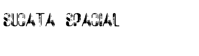 Sucata Spacial font preview