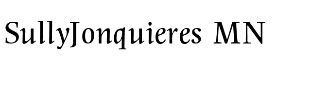 SullyJonquieres MN font preview